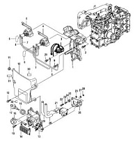 Электрический кронштейн и крышка 4-Х ТАКТНОГО ПЛМ MERCURY 30 Серийный номер от 0R106999 и выше