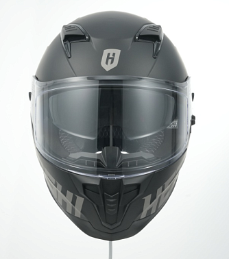 Шлем интеграл HETOSHI FF938 MATTE BLACK double visor Цв.Черно-серый р.XL