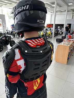 Мотозащита (черепаха с рукавами) ACE BIKER XD4-96 цв. Черный р.3XL