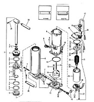 Компоненты электрической отделки (длинные-S/N-0C160936 и выше) 2-Х ТАКТНОГО ПЛМ MERCURY 60 Серийный номер от 0B122930 до 0D000749