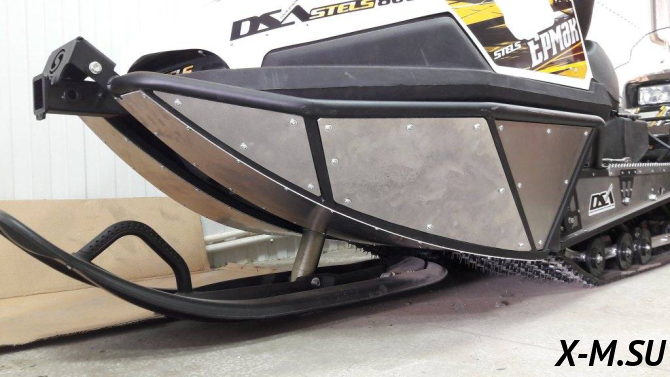 Комплект защиты днища на снегоход ЕРМАК STELS с установкой