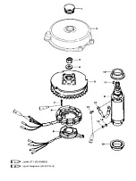 Маховик и статор 2-Х ТАКТНОГО ПЛМ MERCURY 50EO Серийный номер от 0G290585 до 0G589999