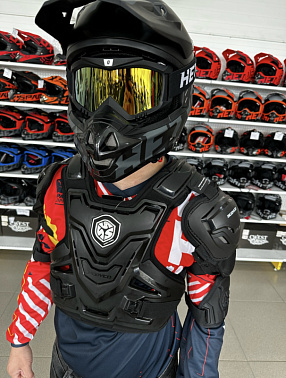 Мотозащита (черепаха с рукавами) ACE BIKER XD4-96 цв. Черный р.3XL