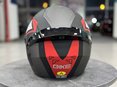 Шлем интеграл HETOSHI XD1-242 цв. Черно-серо-красный  р. XXL