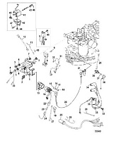 Электрические компоненты 4-Х ТАКТНОГО ПЛМ MERCURY F15 Серийный номер от 9973100 до 0P016999